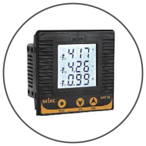 LCD (with backlight) Voltage, Ampere, Frequency Meter VAF36(96 x 96)